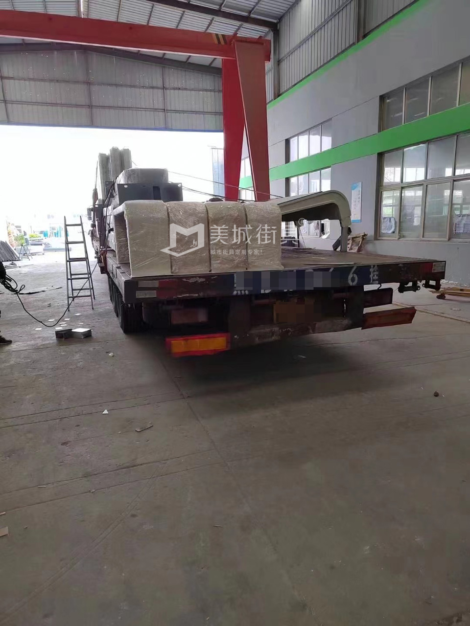 2023.3.18美城街具供應河北保定候車亭發貨實拍