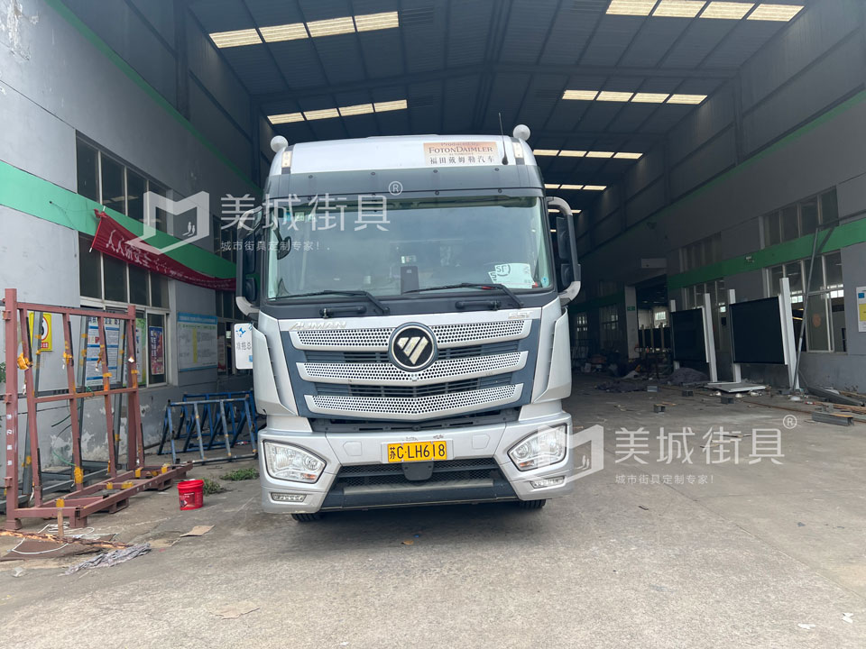 江蘇美城街具為新疆定制公交站臺第三批批發貨案例